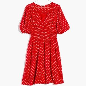 Madewell Sophia Red Mini Dress in Bandana Flower Size 4X
